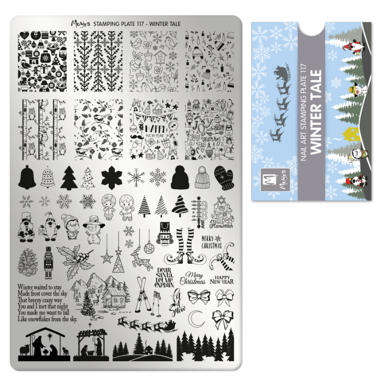 Moyra Stamping Plate 117 Winter Tale