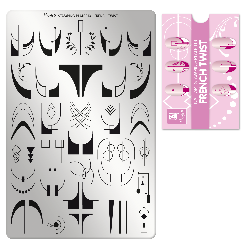 Moyra Stamping Plate 113 French Twist