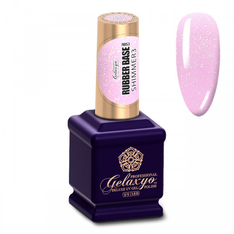 RUBBER BASE SHIMMER 3 GELAXYO 15ML