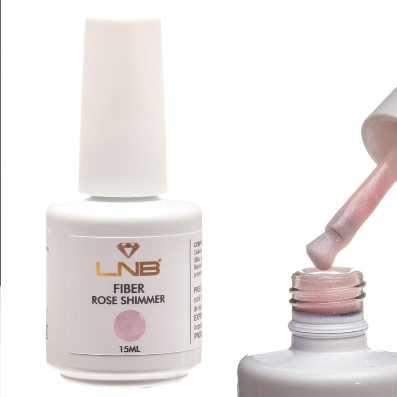 LNB FIBER BASE ROSE SHIMMER 15 ML