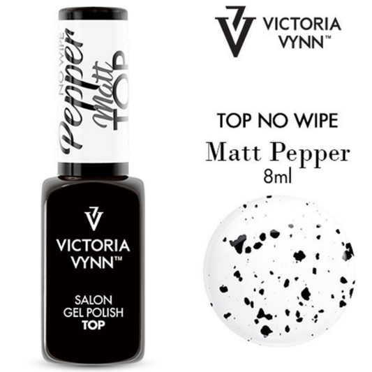 Victoria Vynn Gel Polish Top No Wipe Pepper Matt 8ml