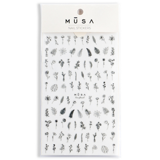 Musa Nail Stickers- Line Floral