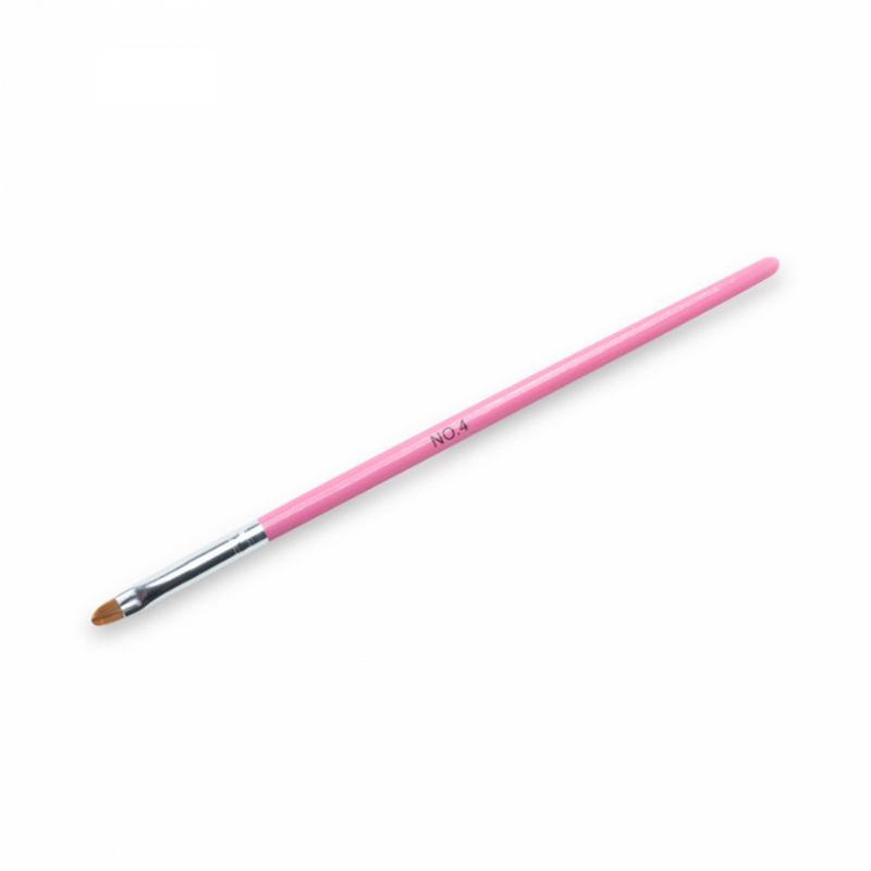 ABA Gel Brush no.4- Wooden Pink