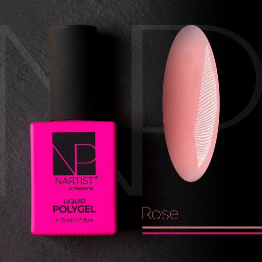 Nartist Polygel Liquid Rose 15 Ml