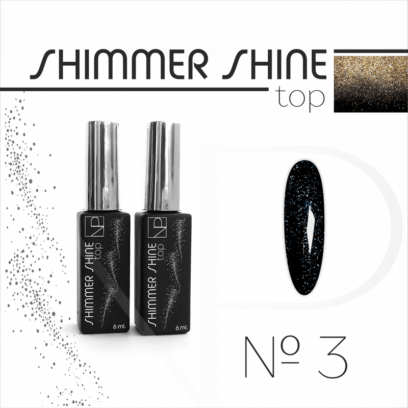 Nartist Top Shimmer Shine 3 Silver