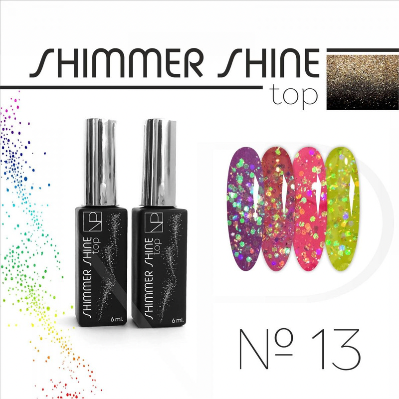 Nartist Top Shimmer Shine 13 holographic confetti