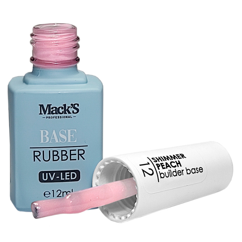 Macks Base Cover 12 Shimmer Peach 12ml