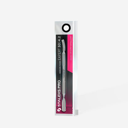 Staleks Manicure pusher EXPERT 30 TYPE 4.2 (rounded wide pusher and bent blade) PE-30/4.2