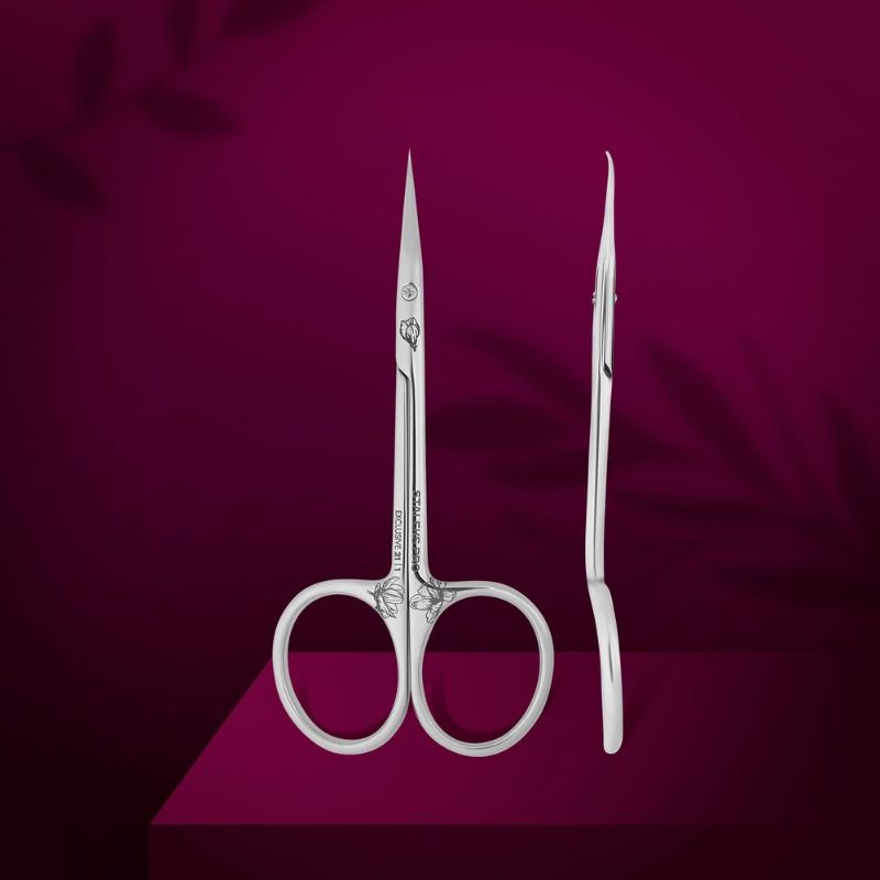 Staleks PROFESSIONAL CUTICLE SCISSORS EXCLUSIVE 21 TYPE 2 Magnolia (SX-21/2M) with hook E