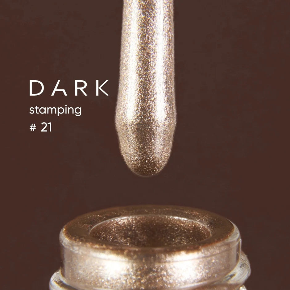 DARK Stamping polish №21 rose gold metallic, 10 ml