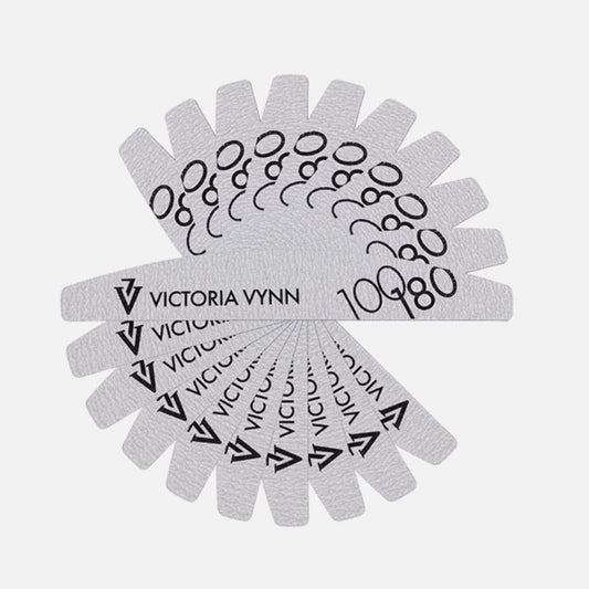 Victoria Vynn 100/180 CRESCENT FILE, white 10pcs.