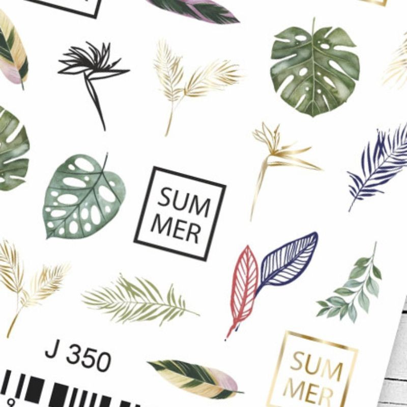 Nail Water Decal Stickers J350-SUMMER