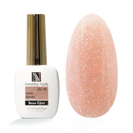 Annette Rubber Base Glitter Sandy GL-10