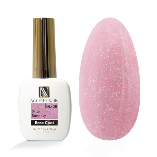 Annette Rubber Base Glitter Serenity GL-08