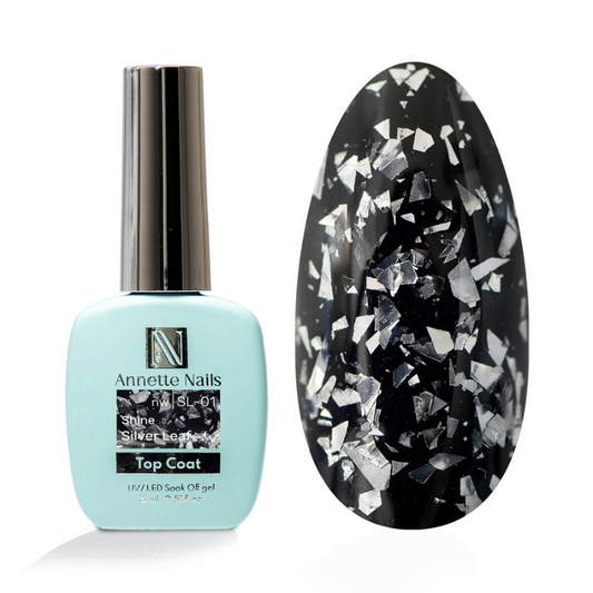 Annette Top Coat Shine silver leaf no wipe SL-01