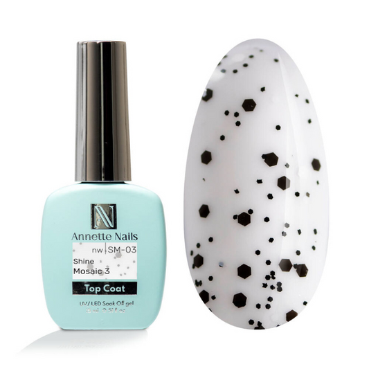 Annette Top Coat Shine Mosaic 3 no wipe SM-03