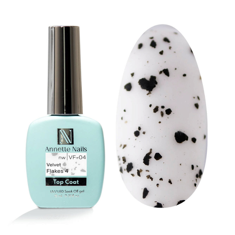 Annette Top Coat Velvet black flakes 4 VF-04