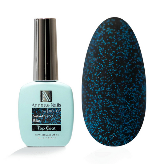 Annette Top Coat Velvet sand Blue no wipe VC-03