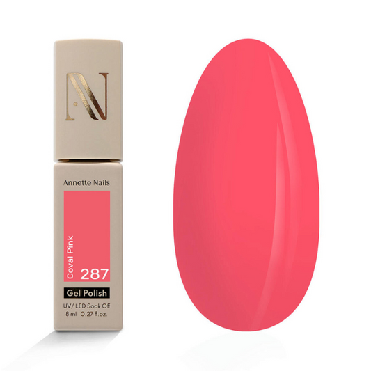 Annette Gel Polish Neon Party Coral Pink 287
