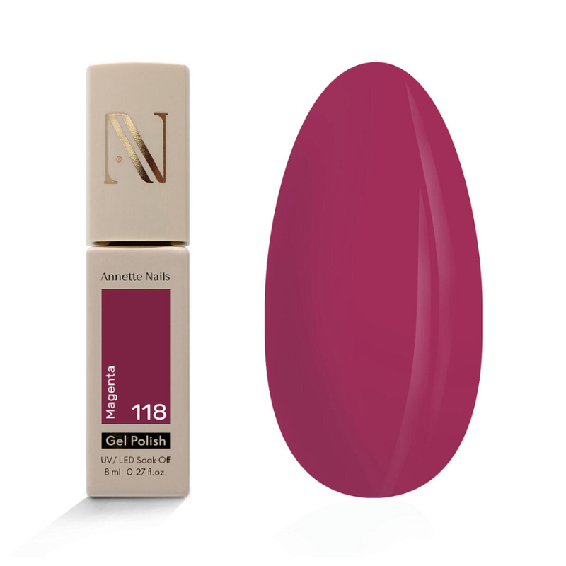 Annette Gel Polish Lipstick Magenta 118