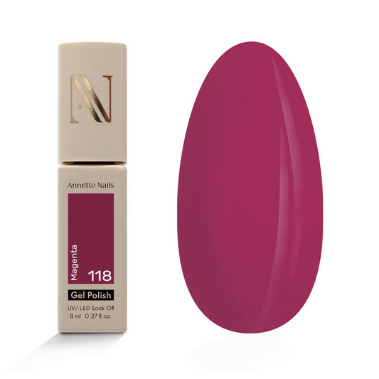 Annette Gel Polish Lipstick Magenta 118