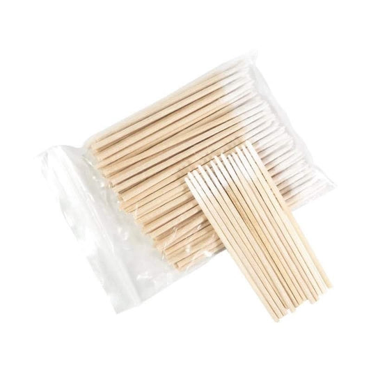 Wooden sticks with cotton tip 100pcs
