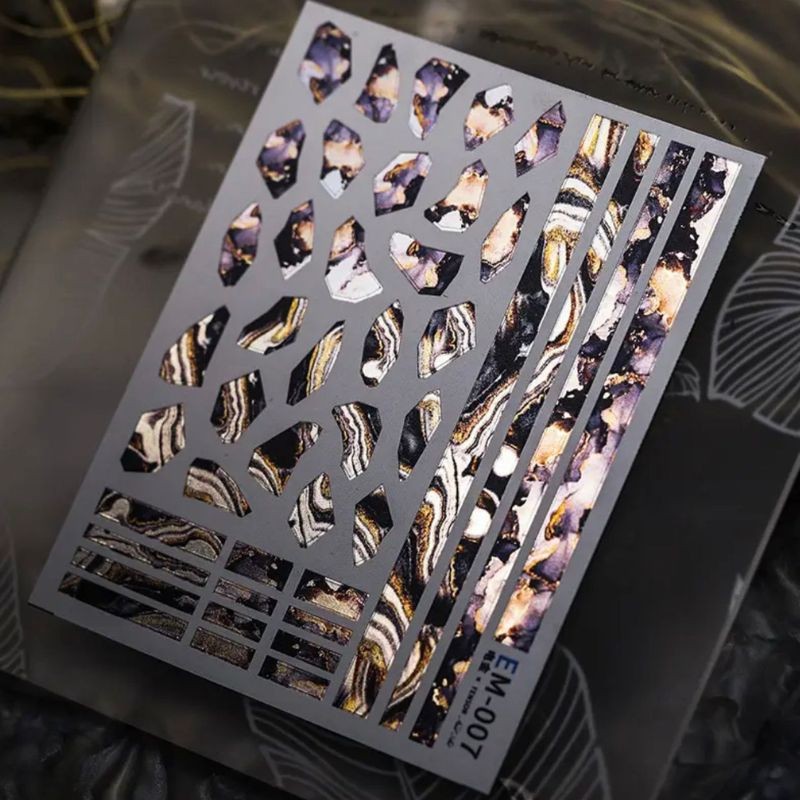 5D Holographic Nail Art Stickers-EM007