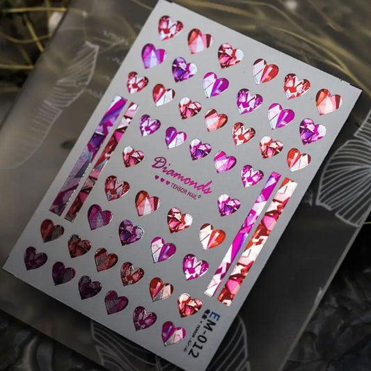 5D Holographic Nail Art Stickers-EM012