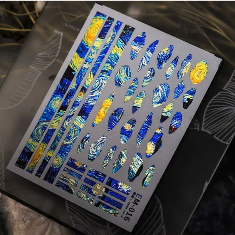 5D Holographic Nail Art Stickers-EM016