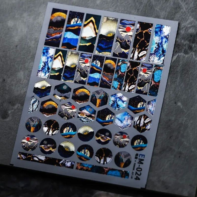 5D Holographic Nail Art Stickers-EM024