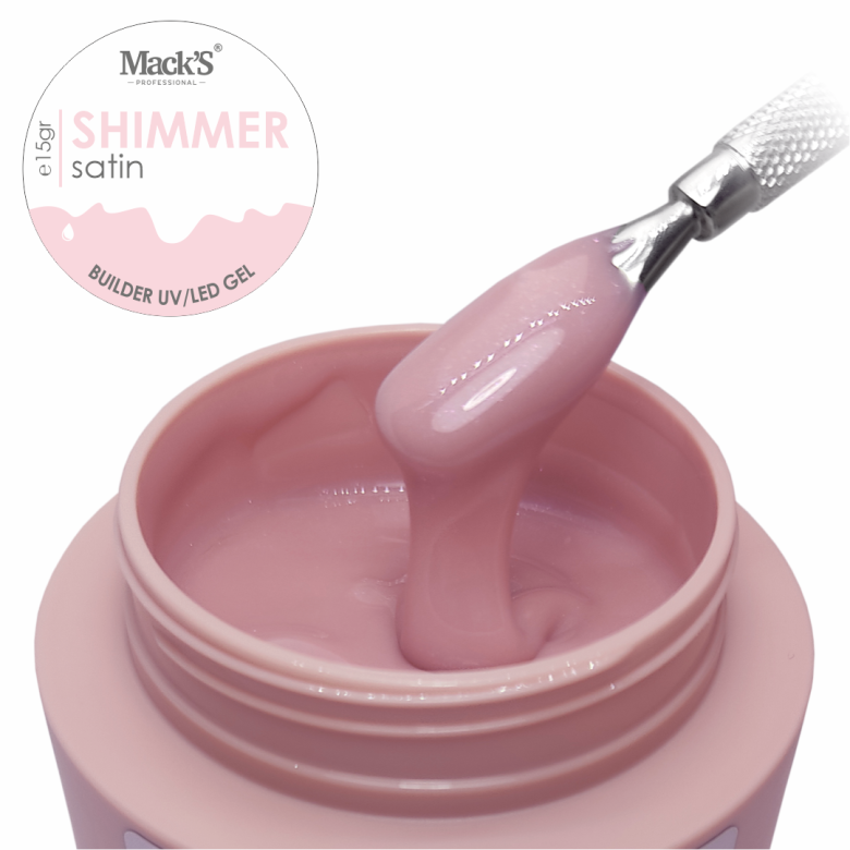 Macks Builder gel Shimmer Satin 50g