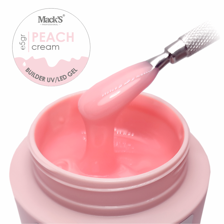 Macks Builder gel Peach Cream 50g