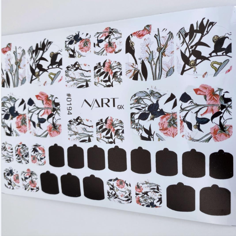 NARTex Wrap for pedicure Wild roses 0194