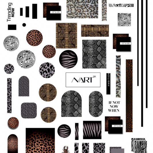 NARTex Water Decal for manicure 0009