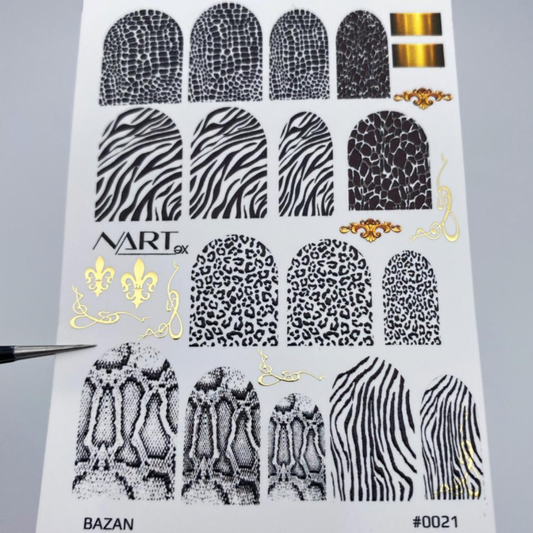 NARTex Water Decal for manicure 0021