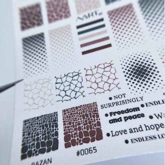 NARTex Water Decal for manicure 0065