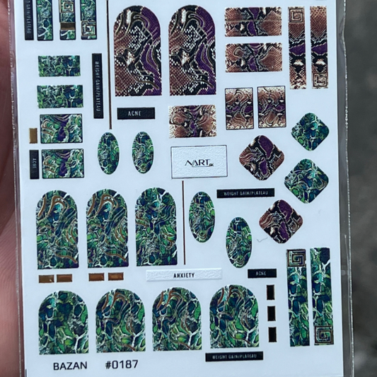 NARTex Water Decal for manicure 0187
