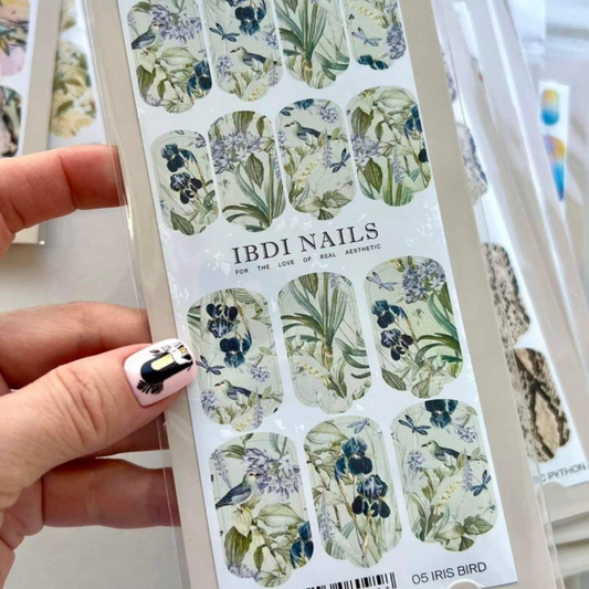 IBDI Nail Wrap-05 IRIS BIRD