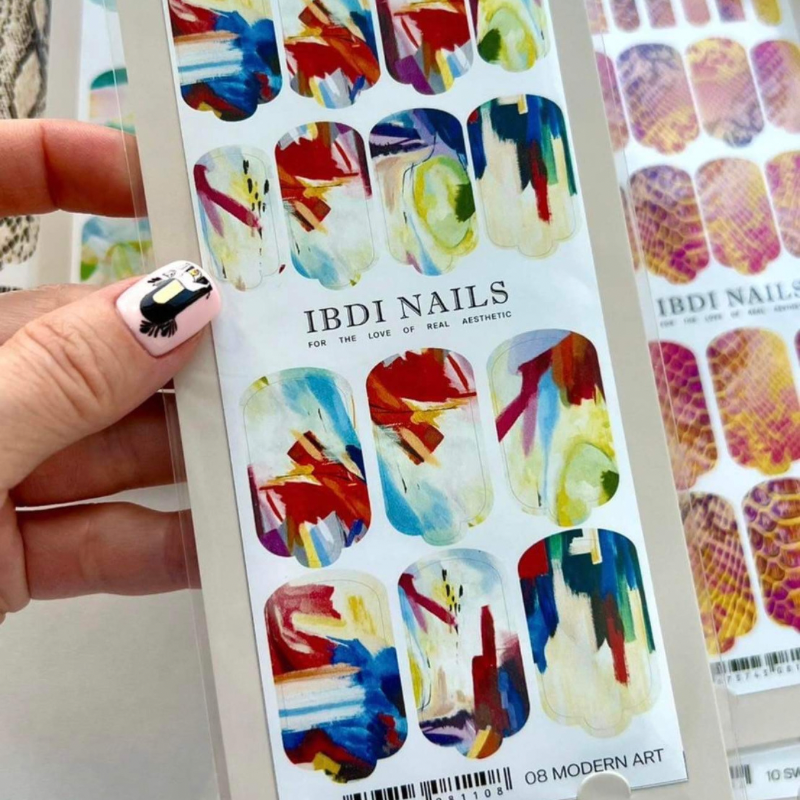 IBDI Nail Wrap-08 MODERN ART