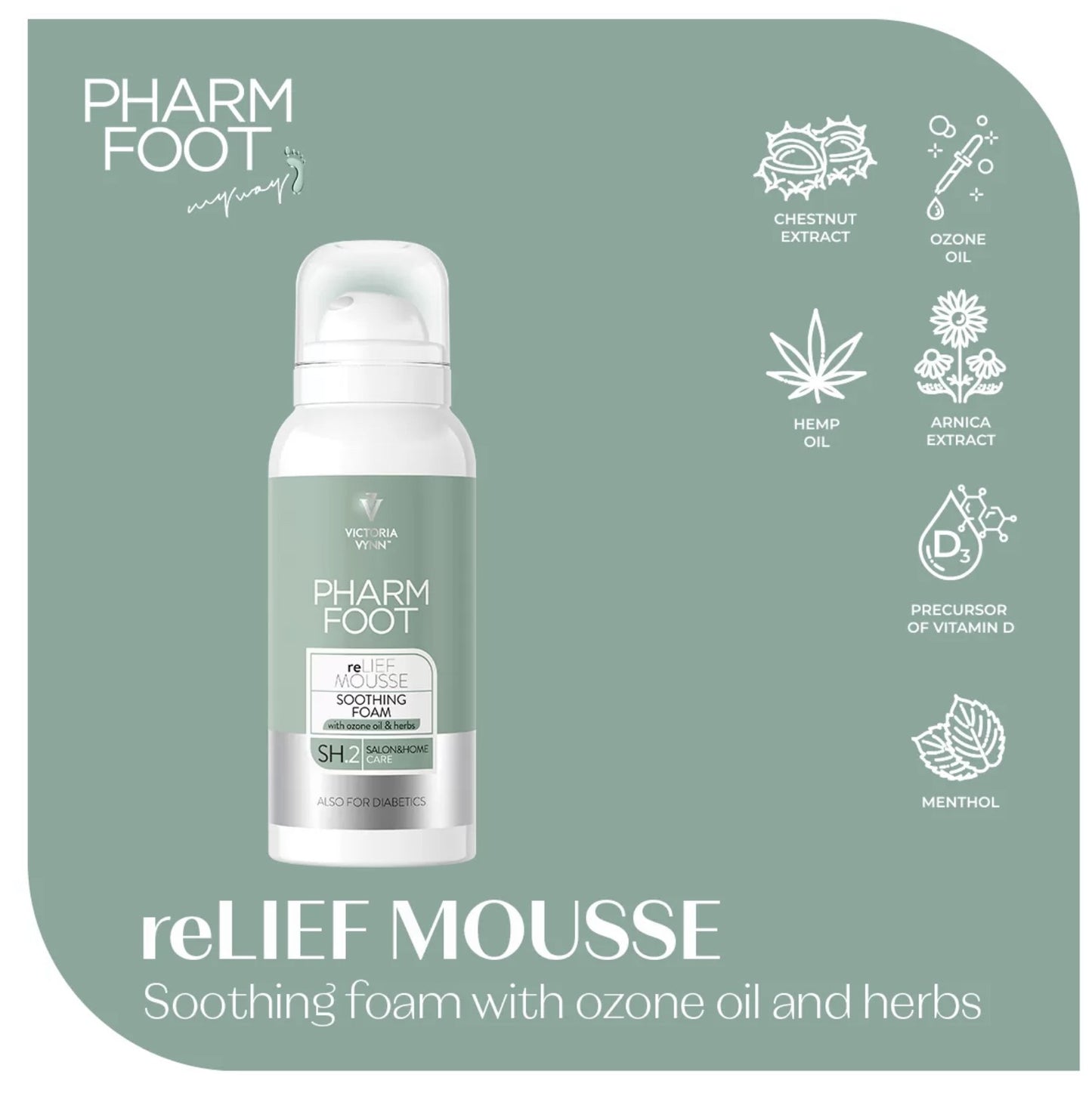 Pharm Foot reLIEF Mousse – Softening Foam 105ml