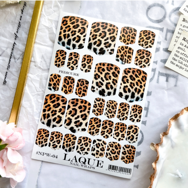 Laque Nail Wraps Pedicure NPW04