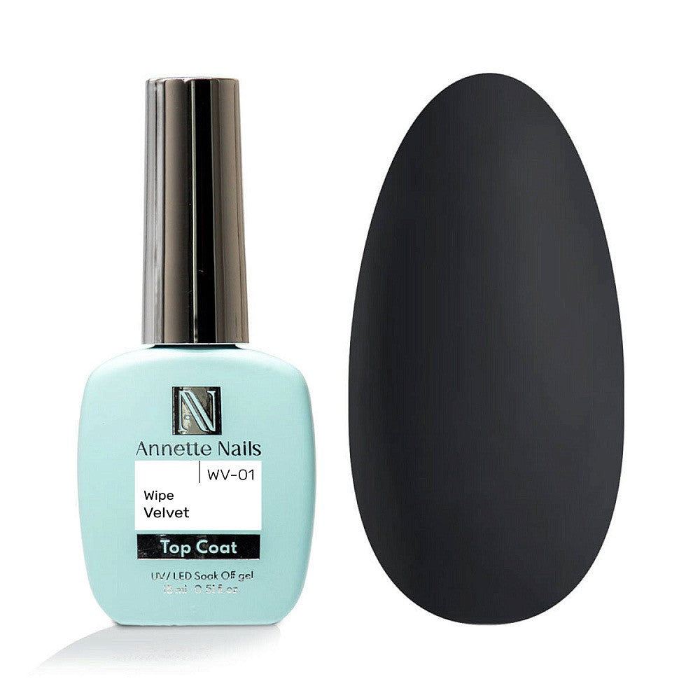 Annette Top Coat Velvet Wipe White WV-01