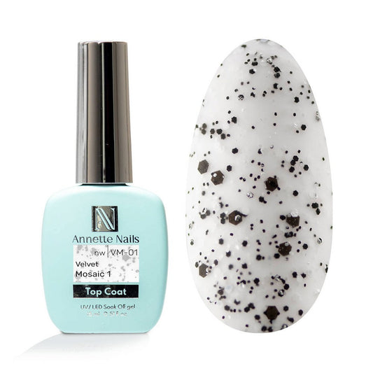 Annette Top Coat Velvet Mosaic 1 no wipe VM-01
