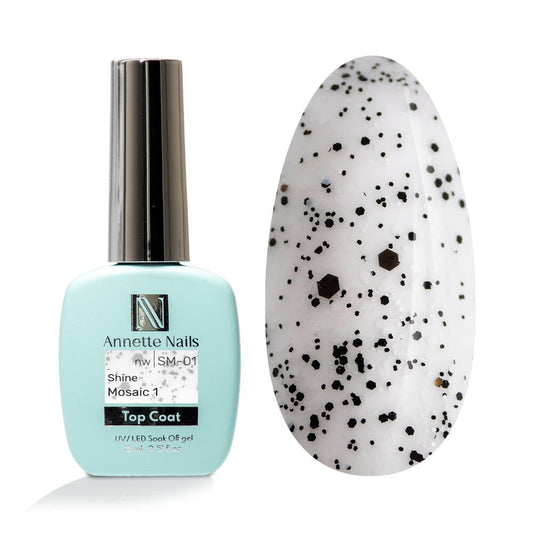Annette Top Coat Shine Mosaic 1 no wipe SM-01