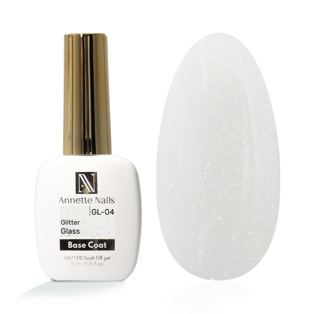 Annette Rubber Base Glitter Glass GL-04