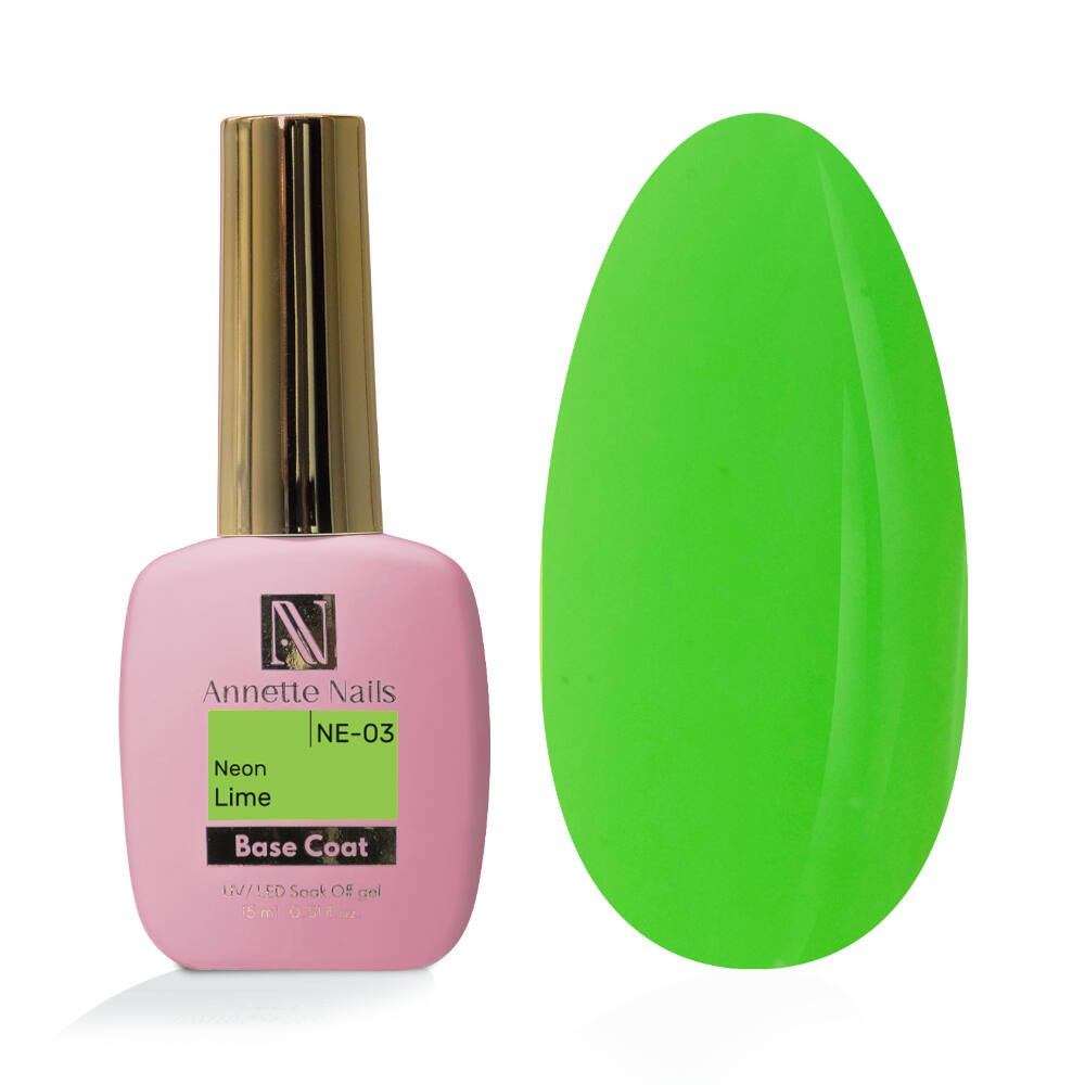 Annette Rubber Base Neon Lime NE-03