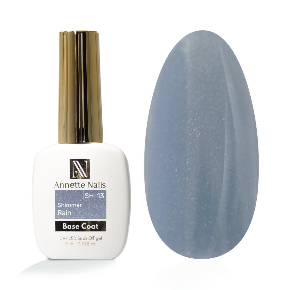 Annette Rubber Base Shimmer Rain SH-13