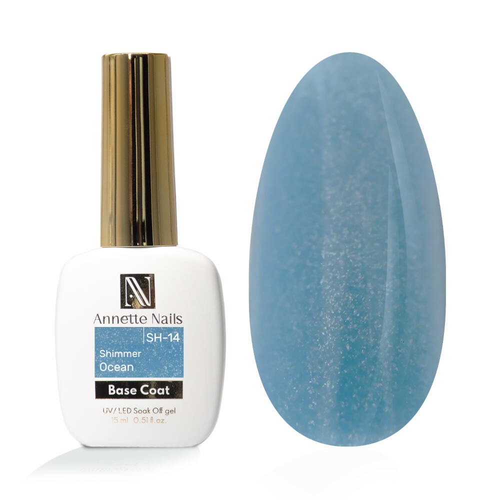 Annette Rubber Base Shimmer Ocean SH-14