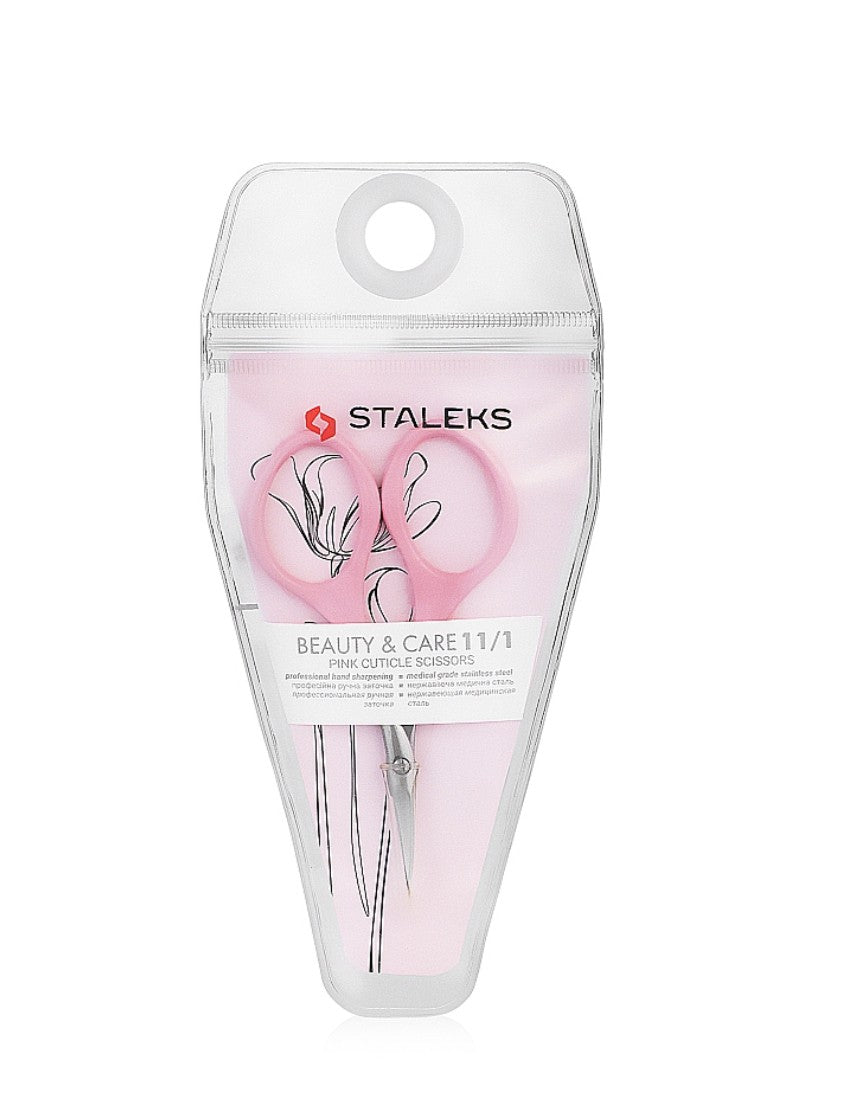 Staleks Pink cuticle scissors BEAUTY & CARE 11 TYPE 1 SBC-11/1