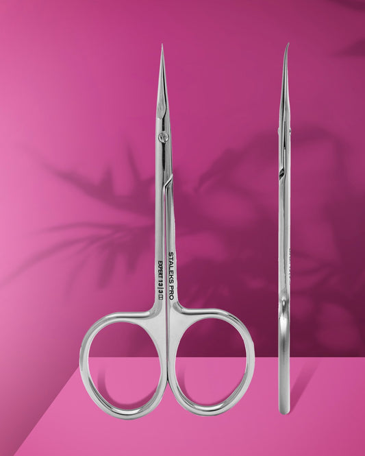 Staleks Cuticle Scissors with hook for left-handed Expert 13 Type 3